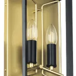 713627 Бра REGOLO 2х40W E14 ЧЕРНЫЙ МАТОВЫЙ/ЗОЛОТО Lightstar