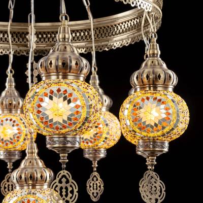 CL419185 Каир Мозаика Янтарь Люстра