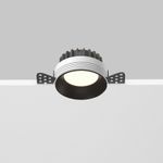 Встраиваемый светильник Okno 3000-4000-6000K 8W 100° IP 44 DL055-8W3-4-6K-TRS-B. TM Maytoni