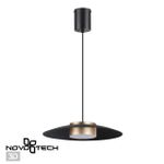 358591 OVER NT21 228 черный/золото Светильник накладной светодиодный, провод 2м IP20 LED 4000K 18W 220-240V PILZ