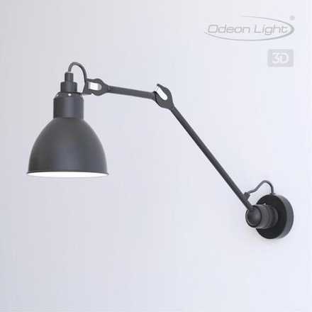 4125/1WD MODERN ODL19 681 черный Бра на кронштейне Е14 1*40W ARTA