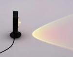 Атмосферная светодиодная настольная лампа с пультом DE8383 BK черный LED RGB 3W (ПДУ RGB)