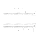 Настенный светодиодный светильник 303070 LED, LED