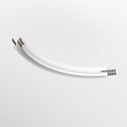 Коннектор радиусный R300 Exility встраиваемый под ГКЛ 12,5 мм, белый, TRA044-angle.12W. TM Maytoni