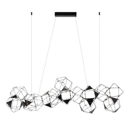 5087/64L L-VISION ODL25 293 черный хром/металл Люстра LED 64W 4000K 3800Лм TRELLIS