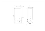 Бра Arte Lamp LANTERNA A3606AP-8BK, 1хLED