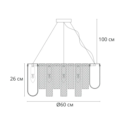 Подвесная люстра Arte Lamp DENEBOLA A4074LM-10CC, 10хE14