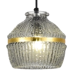 SL1661.413.01 Светильник подвесной ST-Luce Черный/Дымчатый E27 1*40W