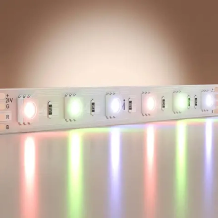 Светодиодная лента Базовая 24В 5050 14,4Вт/м Цветная (RGB) 5м IP20 201197. TM Maytoni