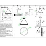 SL383.223.01 Светильник подвесной ST-Luce Матовое золото/Прозрачный LED 1*60W 3000K