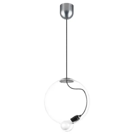805300 Люстра COLORE 1х8W (led) E27 АЛЮМИНИЙ/ПРОЗРАЧНЫЙ Lightstar