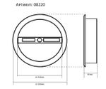 08220,01A(4000K) Люстра диммируемая Тор белый d80+60 h150 Led 86W (4000K)