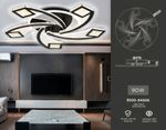 Светильник потолочный светодиодный с пультом FA4478/5 BK черный 90W 3000K+6400K/4200K/6400K+3000K D620*75 (ПДУ ИК)