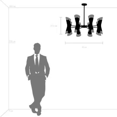 817164 Люстра STRATO 16х40W E14 ХРОМ Lightstar