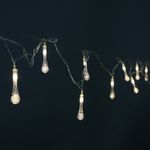 A-503 гирлянда светодиодная, прозрачный провод длиной 3,2м, 20 насадок капля