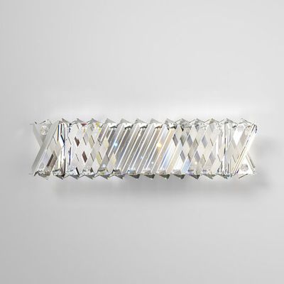 Светодиодный настенный светильник с хрусталем 101005 LED никель хрусталь Strotskis