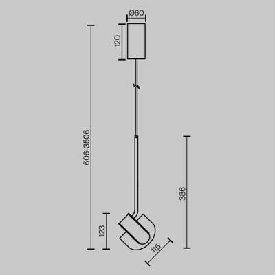 Подвесной светильник Levix 2700-4000К 7Вт MOD459PL-L7BSK. TM Maytoni