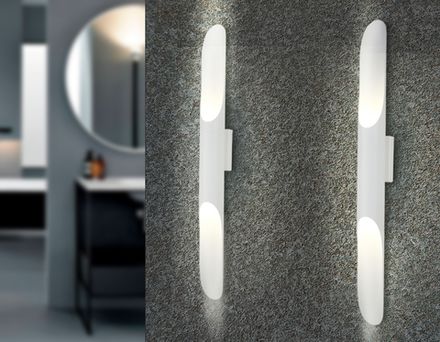 Настенный светильник FW236/2 SWH белый песок G9/2 max 40W 600*60*80 (лампы LED G9 7W 4200K в комплекте)