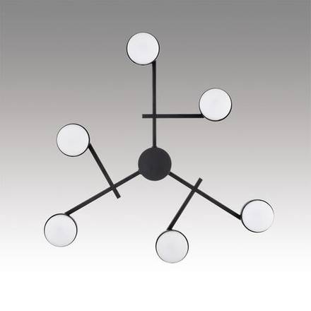 8186/6C COMFI LN26 247 черный, металл Люстра потолочная LED GX53 6*7W 220V DABRA