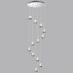 5100/60L L-VISION ODL25 559 Люстра каскадная LED 60W (12*5W) 4000K 3000Лм SONO
