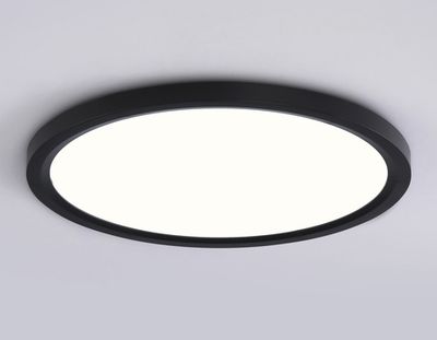 Светильник светодиодный ультратонкий FZ1910 BK черный IP54 44W 3000K-6500K CCT-переключатель D600*25 (Без ПДУ)