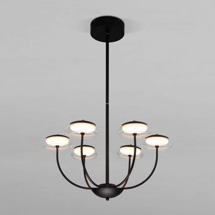 Потолочный светильник со стеклянным плафоном 50388 LED Черный