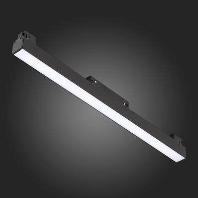 ST360.436.12 Магнитный трековый светильник Черный LED 1*12W 3000K 780Lm Ra&gt;80 120 IP20 L406xW22xH44 48V