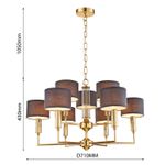 Подвесная люстра Laciness 2609-9P. ТМ Favourite