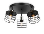 Потолочный светильник в стиле лофт TR8092/3 BK/CH черный/хром E27*3 max 40W D372*190