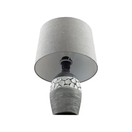 8118/1T COMFI LN26 489 серый, керамика/текстиль Настольная лампа E27 1*60W 220V AVALONA