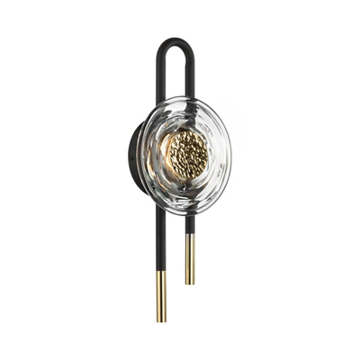 5407/6WL MODERN ODL_EX24 101 черный/золотой/металл/стекло Бра LED 6W 3000K 688Лм MAGNET