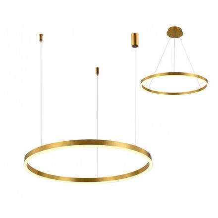 08214,36A(3000K) Подвес Тор латунь d80 h150 Led 50W (3000K) 2 типа крепления