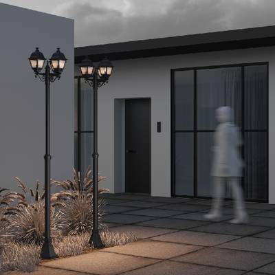 Садово-парковый светильник Abbey Road E27х3, IP44, O003FL-03B. TM Maytoni