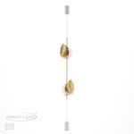 4864/2FC MODERN ODL_EX22 81 золотистый/белый/стекло Натяжной торшер с выкл. E14 2*40W JUNGLE