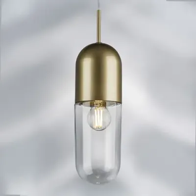 690013 Люстра RAMO 1х40W E27 ШАМПАНЬ/ПРОЗРАЧНЫЙ Lightstar