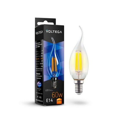 Светодиодная лампа Crystal Candle wind 6W 2800K E14 (7017). TM Maytoni