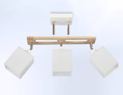 Светильник подвесной TR9505/3 WH/FGD/FR белый/золото/белый матовый E27/3 max 40W 620*100*290