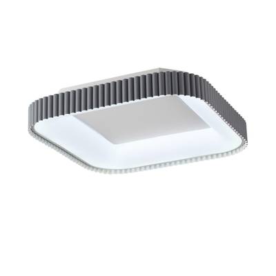 7769/56L AVRA LED SN Светильник металл/белый/серый LED 56Вт+14Вт 3000-6000K 500х500 IP43 пульт ДУ+подсветка SHARMEL