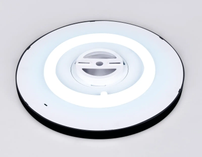 Потолочный светодиодный светильник FZ3050 BK черный IP44 24W+10W 6400+6400К D290*40 (Без ПДУ)