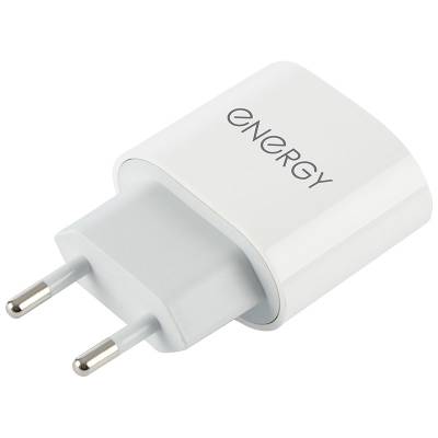 Сетевое зарядное устройство Energy ET-35, USB-С Type-C, 18 Ватт, цвет - белый