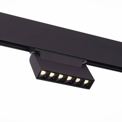 ST364.446.06 Магнитный трековый светильник Черный LED 1*6W 4000K 532Lm Ra&gt;80 36° IP20 L120xW22xH108 48V