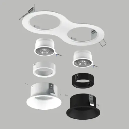 D6260607WBMOD Светильник DOMINO ROUND  под LED модуль/лампу МR16 (214626+214606+214607+214006+214007)