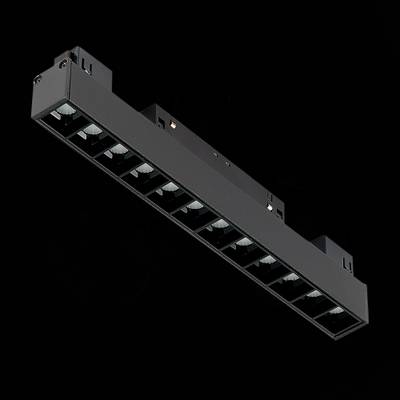 ST361.436.12 Магнитный трековый светильник Черный LED 1*12W 3000K 1 009Lm Ra&gt;80 36° IP20 L222xW22xH44 48V