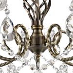 8190/5 CLASSI LN25 24 античная бронза, металл/хрусталь Люстра E14 5*40W 220V LINN