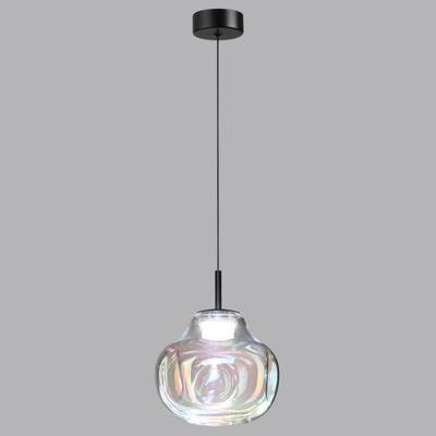 5097/4LB PENDANT ODL25 421 черный/бензиновый/металл/стекло Подвес LED 4W 4000K 388Лм VASO