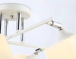 Светильник подвесной TR303088/6 WH/CH/FR белый/хром/белый матовый E27/6 max 40W 840*620*260