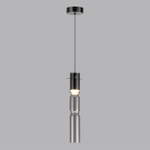 5059/5L PENDANT ODL24 459 черный/дымчатый/металл/стекло Подвес LED 5W 3000K SCROW
