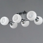 IL0791-6CSQ-25 BK CR TRENTO светильник потолочный ILLUMICO, E27х6