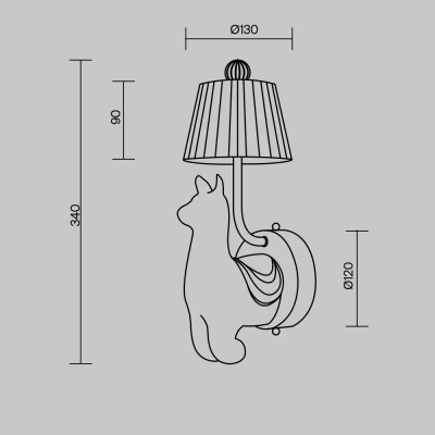 Настенный светильник (бра) Сеньор Альпака / Senor Alpaca 3000К 8Вт, MOD377WL-L6W3K. TM Maytoni