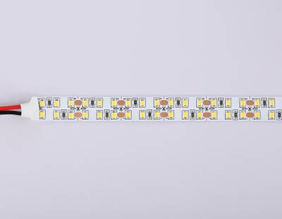 Светодиодная лента двухрядная GS1701 2835 240Led/ 24W m/ 12V IP20 3000K/ 5000*10*1.2mm/ кратность резки 25mm (2 конт.)